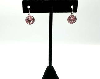 Swarovski Pink Crystal Earrings