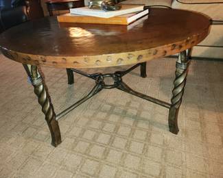 Copper coffee table