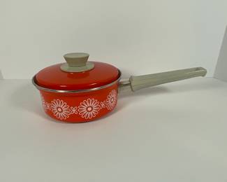 Mid Century Enamel 6" Sauce Pan