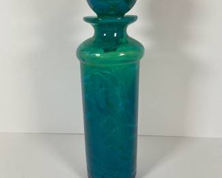 Art Glass Bottle - Signed