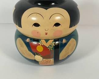 Japanese kokeshi Trinket Bento Box