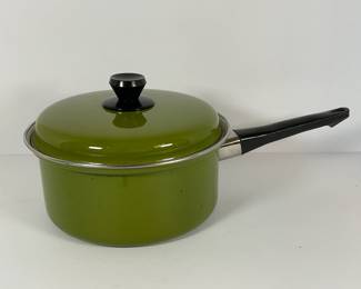 MCM Iron/Enamel Pot w/ Lid