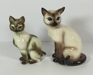Porcelain Siamese Cats