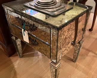 Mirrored Side Cabinet from Versace Estate in Miami