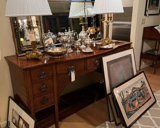 Large Sideboard, Sterling Silver, Chapman Lamps