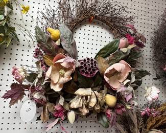 Wreath #8 large floral and fruit 26"
