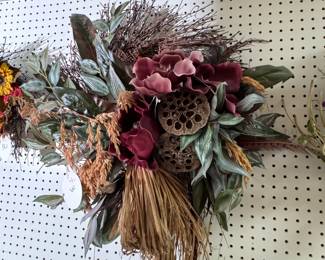 Wreath #3 fall floral hanging bouquet 24"