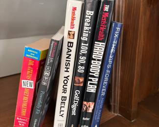 Group of Books Including: Dr. Adkins Diet Revolution and Fix the Yips Forever