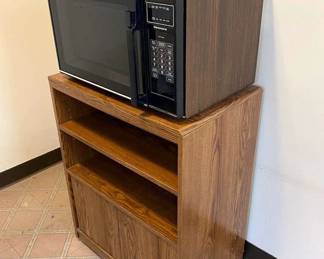 Kenmore Microwave and Cart