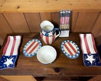 Nantucket FlagThemed Ceramics