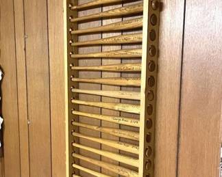 Career Hits Bat Display Rack