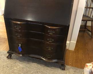 Chippendale slant front desk