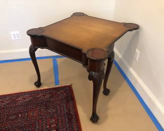 Chippendale game table