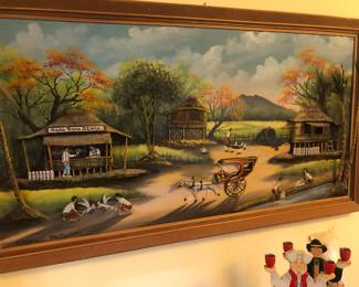 Multi dimensional Philippines art; signed  