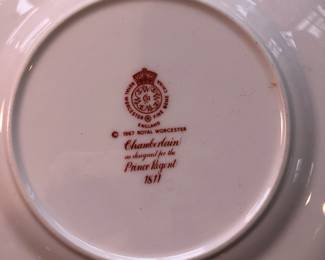 1967 Royal Worcester ; Chamberlain as designed for the Prince Regent; 1811