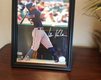 Original Kinsler signed photo