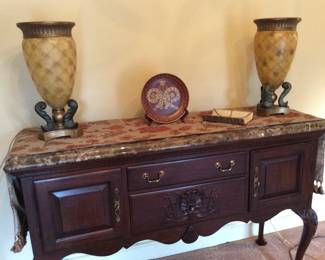 Marble top buffet