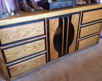 Storage, smoke glass doors