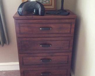 New condition chest of drawers, has matching night stand