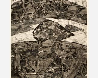 280.  Nick Vaccaro "Eurasian" (1960s Collagraph)