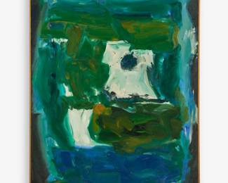 20.  Nick Vaccaro "The Wall" (1964 Oil on Canvas)