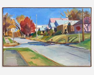 57.  Marleen Gold "Francis at 46th" (1981 Oil on Canvas)