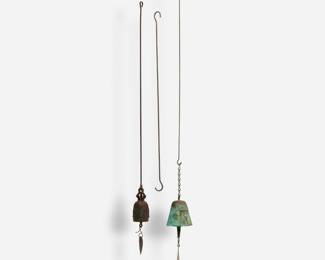 149. Paolo Soleri Small Wind Bell with Another Unrelated Bell 