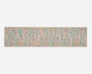 255.  Carol Brown 1988 Mixed Media Collage on Canvas