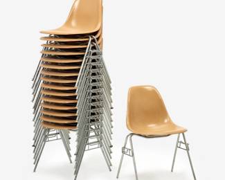 93.  16 Eames for Herman Miller DSS Stacking Chairs (1959-63)