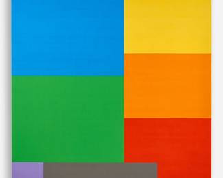 188.  Nick Vaccaro "Theme to the West #8 (For Spacious Skies)" (1989 Acrylic)