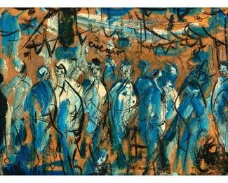 133.  Pascal Cucaro Oil on Board (ca. 1960s)