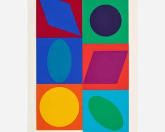 102.  Victor Vasarely "Marsan II" (Serigraph ca. 1964)