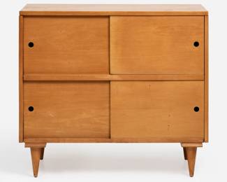108.  Mid-Century Sliding-Door Cabinet