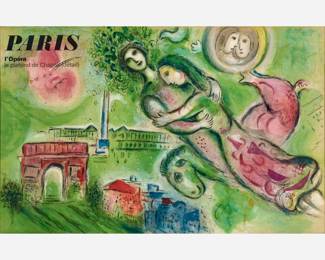 141.  "Paris l'Opera" Poster after Marc Chagall (Mourlot, 1964)