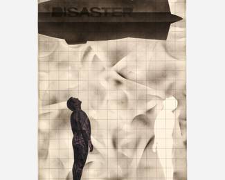146.  Nick Vaccaro "Disaster" (1972 Spray Paint & Collage)