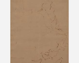 113.  Guy Anderson "Woman Feeding Pigeons" (Drawing ca. 1950s)