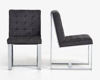 167.  Milo Baughman for Thayer Coggin, Pair of 8101 Chairs (1970s)