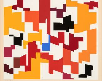 101.  Yaacov Agam "Woman" (Serigraph ca. 1980s)