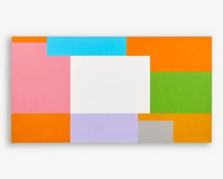 185.  Nick Vaccaro "Theme to the West #18 (Panorama)" (1989 Acrylic)