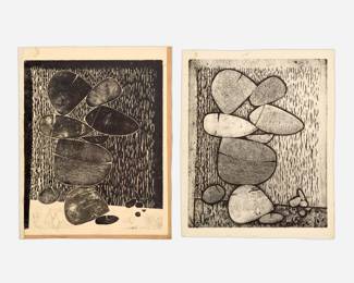 282.  Nick Vaccaro 1960s Collagraph (Two States)