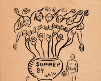 247.  Akio Takamori "Summer 89" (Lithograph)