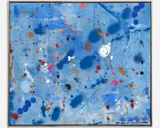 10.  Ronald Slowinski "Hopi Flower" Series (1976 Acrylic on Canvas)