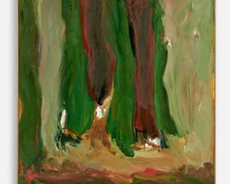 115.  Nick Vaccaro "Ascent" (Early 1960s Oil on Canvas)