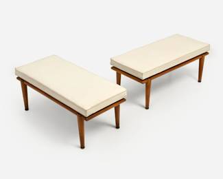 194.  Pair of Risom-Style Floating Benches