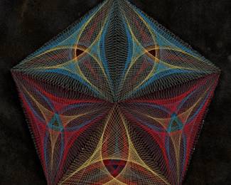 240. String Art Sculpture (ca. 1970s)