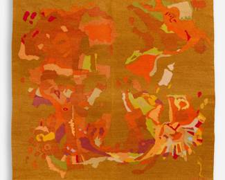 9.  1965 Abstract Wool Kilim