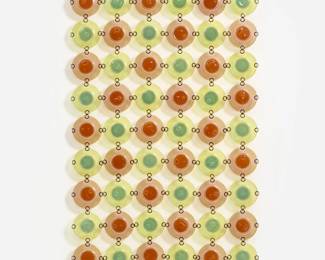27.  Frances & Michael Higgins "Rondelay" Glass Screen (54 Pc.)