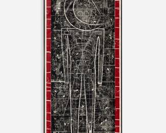 64.  John Buck "Les Grand Eclipse" (1982 Color Woodcut)