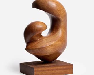 44.  Eleanor DuQuoin "Relative Formation" (Carved Mahogany ca. 1960)