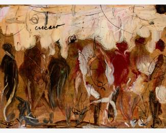 134.  Pascal Cucaro Oil on Board (ca. 1960s)